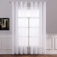 thumbnail image 1 of Rideau en Voile Transparent avec Oeillets, Rideau Aspect Transparent, 2 Pcs Blanc, 1 of 4