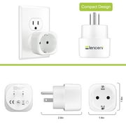 LENCENT Europe to USA Plug Adapter,EU to US Universal Travel Plug Converter, 2 PC European to American Plug Power Outlet adaptor for General Electrical equipment