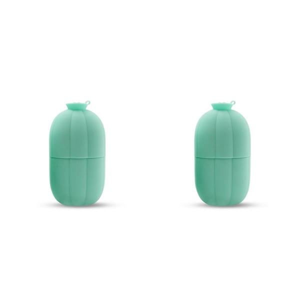 Qarigey Molde para hacer hielo, masajeador de congelación Facial de silicona, sello para hacer bricolaje, molde reutilizable para salón, Verde 2piezas