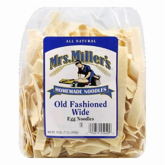 Mrs. Miller's Homemade Egg Noodles, All Natural Amish Pasta, 16 ounce, Wide Width