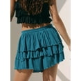 thumbnail image 6 of EMMIOL Women's High Waisted Ruffle Hem Flowy Skorts 2026 Summer Casual Mini Skort Shorts, 6 of 7