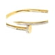 thumbnail image 4 of Brazalete en forma de clavo con zirconia de oro laminado, 4 of 8