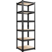REIBII Storage Shelves 6 Tier Garage Shelving Heavy Duty Metal Shelving Loads 2250LBS Adjustable Metal Shelves for Warehouse Pantry Kitchen Closet 16" W X16 D X72 H