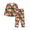 thumbnail image 1 of Balery Cute Pigs Sunflower Conjunto de Pijama con Estampado para Mujer, Conjunto de Dos Piezas con Manga Larga, Ropa de Dormir Suave con Bolsillos, Pijamas Cómodos-Medium, 1 of 7