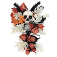 thumbnail image 4 of Decoración de puerta del partido temático de esquelética Sunnimix Guirnalda decorativa de Halloween, 4 of 8