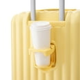thumbnail image 6 of 3 Piece ABS Hard Shell Suitcase Luggage Set with TSA Lock and Cup Holder for Effortless Trave (Yellow), 6 of 15