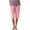 Pink, variant on Kvture Womens Capri Pants Knee Length Cotton Linen Capris Summer Straight Leg Loose Beach Bermuda Shorts with Pockets XXL Red