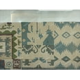 thumbnail image 4 of Kilim Rug Wool Jute Rug Bohemian Jute Rug Wool Rug Kelim Dhurri Wool and Jute Rug Handmade Kilim Dhurrie Traditional Indian Wool Jute Rugs ( 4x6 Ft ), 4 of 5