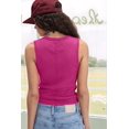 thumbnail image 5 of Womens Summer Casual V Neck Sleeveless Workout Tank Tops Pink M, 5 of 9