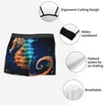 thumbnail image 4 of Fotbe Yellow Fish Seahorse Men’s Total Support Pouch Boxer Briefs, X-Temp Cooling, Moisture-Wicking Underwear, Regular, Long-leg and Trunk-Small, 4 of 6