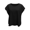 thumbnail image 4 of Womens Workout Tops Loose Fit Mesh Open Back Athletic Shirts Lightweight Breathable Short Sleeve Yoga Tops for Women Gym Running Casual Wear, 4 of 5