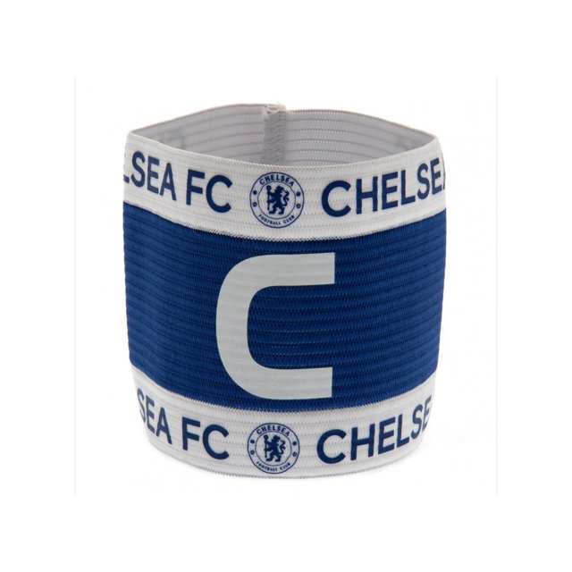 Chelsea FC - Brazalete de Capitán Diseño Escudo (Azul Real, Blanco)