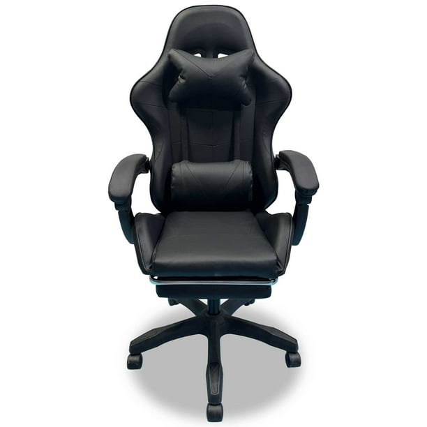 Silla Gamer Escritorio Ergonómica Reclinable Con Descansa Pies negro Grande Titano TT-SGCRP