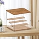 thumbnail image 5 of Caja de almacenamiento para figuras coleccionables, vitrina de acrílico para guardar muñecas, organizador de muñecas a prueba de polvo con puerta y escalera de 4 niveles (32 x 26 x 30 cm), 5 of 12