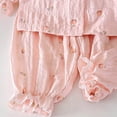 thumbnail image 4 of Splozh Birthday Pajamas 1-13 Years Spring Summer Girls Long Sleeved Pajama with Cute Lace and Skin Friendly Loungewear,Light Pink,12-13 Years, 4 of 4