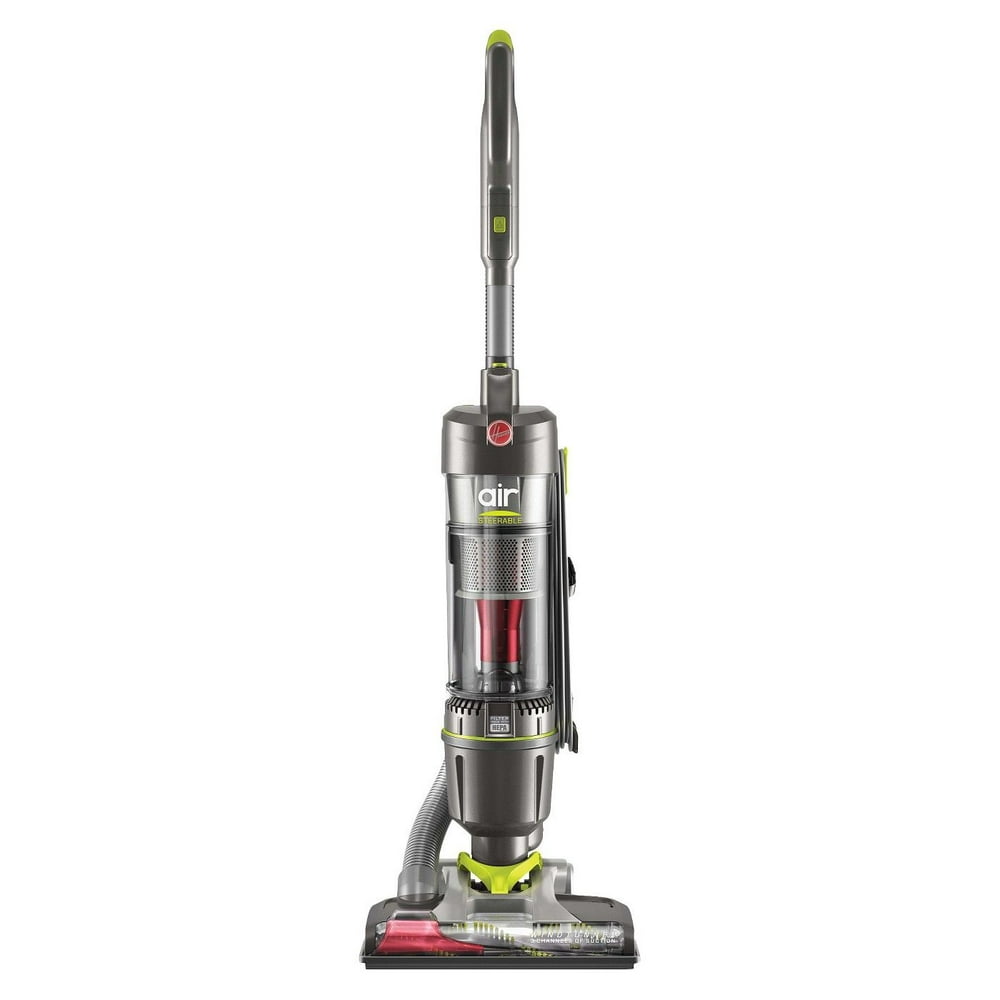 Hoover WindTunnel Air Steerable High Performance Bagless Upright Vacuum Cleaner, Silver/green