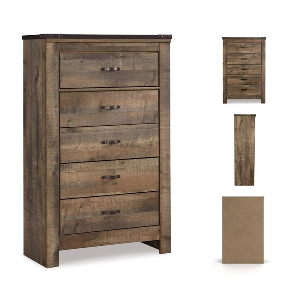 Signature Design by Ashley Trinell 5 Drawer Wood Chest, 54.41