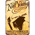 thumbnail image 1 of Placa Metal Vintage Neil Young Pintura Hierro Rectangular Arte La Pared 20x30cm, 1 of 9