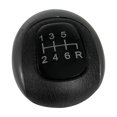 thumbnail image 1 of Tignapoo Black Leather Gear Shift Knob for Honda Civic 2006-2011, 6-Speed or 5-Speed Option, Replacement Part with Metal Accents, Lightweight Design, Dimensions 10x5.5x5cm, 1 of 6