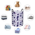 thumbnail image 6 of Balery Daisies Flowers Round Laundry Basket with Handles Waterproof Freestanding Laundry Hamper for Clothes Toys in the Dorm and Family-Medium, 6 of 8