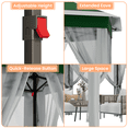 thumbnail image 3 of COZONY Hexagonal Pop-Up Gazebo with Mosquito Net & Vented Roof, Adjustable Height Sun Shelter for Patio, Garden, Backyard, Green, 3 of 4