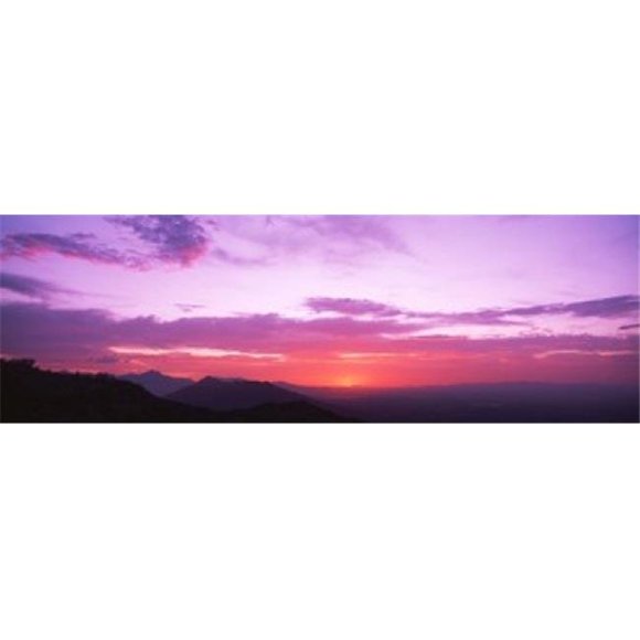 Panoramic Images PPI38823L Clouds over mountains  Sierra Estrella Mountains  Phoenix  Arizona  USA Poster Print by Panoramic Images - 36 x 12