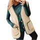 thumbnail image 2 of Sudadera informal de manga larga sin capucha para mujer, chaqueta holgada de manga larga, color liso, para salir, para otoño e invierno, 2 of 8