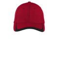 thumbnail image 2 of Sport-Tek Pique Colorblock Cap-One Size (True Red/ Black), 2 of 3