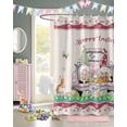 thumbnail image 3 of Easter Shower Curtain Easter Eggs Gnome Bunny Truck Shower Curtains for Bathroom Decor Spring Flowers Bath Curtains Sets for Spring Easter Bathroom Decor Fabric Waterproof Small Stall 36" X 72", 3 of 6