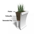 thumbnail image 5 of Mayne Bordeaux 40" x 15" x 32" Rectangle Black Polyethylene Trough Planter, 5 of 6