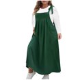 thumbnail image 2 of Women's Dresses Summer Maxi Black And White Fashionable Casual Plus Size Solid Color Camisole Jumpsuit Long Skirts, 2 of 3