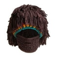 thumbnail image 3 of fenteer Knit Bearded Hats Casual Handmade Prop Men Women Ski Knitted Hat Winter Hat B, 3 of 7