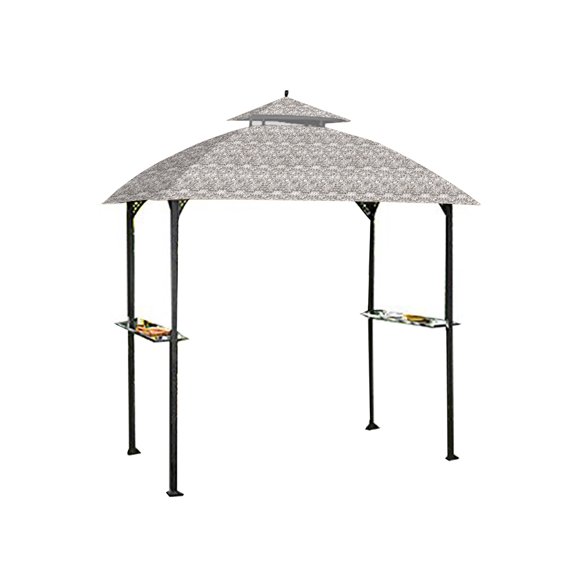Garden Winds Replacement Canopy Top Cover for the Windsor Grill Gazebo -Standard 350 - Damask Beige