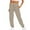 Beige #723, variant on Bovemsi Lounge Pants Women Mens Pants Casual Solid Color Track Cuff Workout With Pocket Hiking Pants