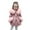 Pink, variant on Mercatoo Girls Wool Blend Solid Color Dress Coat Kids Toddler Faux F𝐮r Hood Button Down Outwear Winter Toddler Girl Fall Jacket