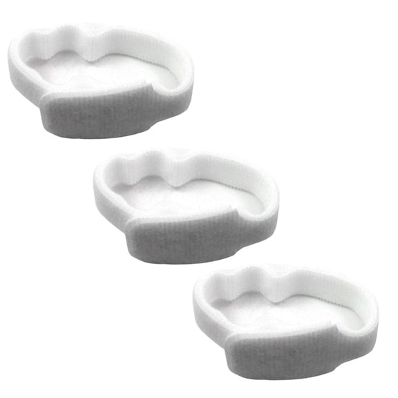 KarParts360 Tie Straps | Nylon | White | Hook And Loop Tie Strap | 3 Pieces