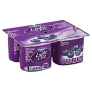 Dannon Light & Fit Non-Fat Blueberry Yogurt, 4 Count