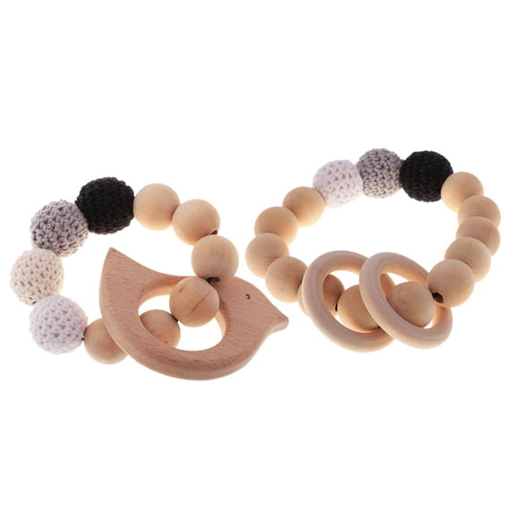 2pcs Mordedor Teether Juguetes de Dentición de para Bebé