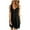 Black, variant on IROINNID V-Neck A-Line Dress For Women Solid Color Gorgeous Off Shoulder Sleeveless Dress Comfort Waist Dress