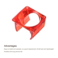 thumbnail image 4 of Uxcell V6 Fan Cover Radiator Cooling Fan Cover Red for 3D Printer 4 Pack, 4 of 4