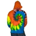 thumbnail image 2 of Tie Dye Mens 1/4 Zip Hoodie Rainbow MD, 2 of 2