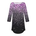 thumbnail image 4 of Birdeem Womens Fashion 3/4 Sleeve Round Neck Loose Tops Blouse, 4 of 10