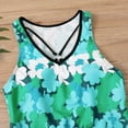 thumbnail image 7 of Brnmxoke Plus Size Swimsuit for Women Tankini Swimdress Floral Print Tummy Control Swimwear Modest Two Piece Bathing Suit with Shorts, 7 of 7