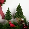 thumbnail image 3 of Northlight 1.3 FT Downswept Village Pine Medium Artificial Christmas Tree in Burlap Base, Unlit, 3 of 8