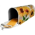 thumbnail image 3 of Vintage Sunflowers Mailbox Covers Standard Size Yellow Flower Magnetic Mail Cover Letter Post Box 21x18 in Mailwrap for Outside Garden Home Decor, 3 of 7
