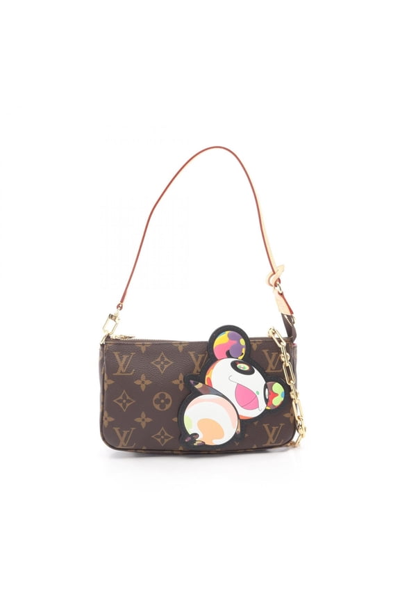 Pre-Owned Louis Vuitton LV x TM Pochette Accessoires Monogram Panda Handbag, Coated Canvas...