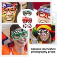 thumbnail image 5 of 3 piezas de gafas de sol para fiesta de fútbol 2022, gafas novedosas para el mundial, accesorios para fotomatón, suministros para recuerdos de fiesta de fútbol de la Copa del Mundo 2022, 5 of 5