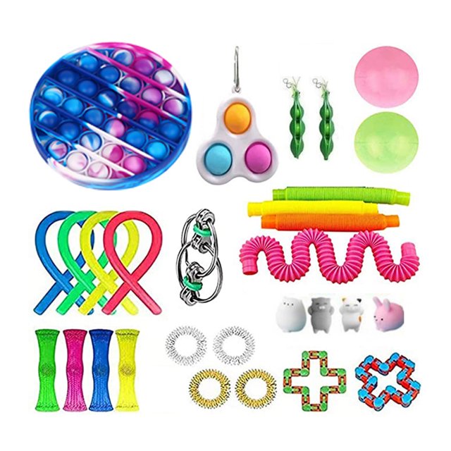 Honganda 23Pcs/24Pcs/25Pcs/30Pcs Sensory Toys Set, Stress Relief Games Kit