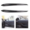 thumbnail image 4 of 2x puerta de coche interior ABS Panel moldura decoración embellecedor cubierta de puerta embellecedor interior para Tesla modelo 3 / Y - Negro Soledad Cubiertas de la puerta delantera del coche, 4 of 10
