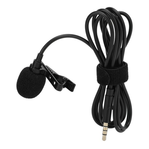 Micrófono De Entrevista, Micrófono Lavalier Conveniente De Usar Plug And Play Portátil Para Teléfono Celular